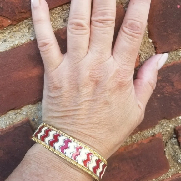 Vintage  Vendome enamel expansion bracelet‎ - Picture 8 of 8